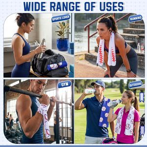 Team Cooling <b>Towel</b> Custom Logo Breathable Quick Dry Microfiber Sweat Wicking Neck <b>Wrap</b> For Gym Running Outdoor Sports Use - Product Image 4
