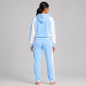 Vêtements d'été pour femmes, mode décontractée, ensembles de sport, 100% coton molletonné respirant, ensembles de sport 2 pièces pour femmes - Product Image 6