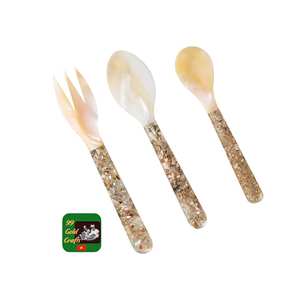 Fábrica de cucharas y tenedores de nácar duraderos de Vietnam para uso diario en el hogar y artículos de hostelería más vendidos. - Product Image 3