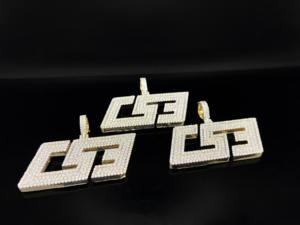 Pendentif Hip Hop pour homme plaqué or The Ice Legacy Premium Urban Iced CZ Royal Heritage - Product Image 5