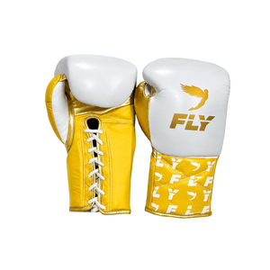 Guantes de Boxeo al por Mayor Personalizados, 100% Cuero Genuino, Cierre con Cordones Antideslizantes, para Muay Thai, Sanda, Artes Marciales, Adultos - Product Image 1