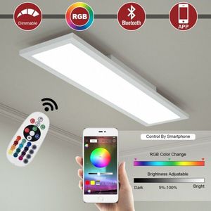 ไฟเพดาน LED RGB 18W รุ่นใหม่ พร้อมรีโมทคอนโทรล สำหรับห้องนอน ห้องนั่งเล่น สำนักงาน (IP44 สีฟ้า) - Product Image 1