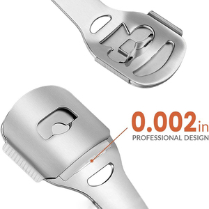 เครื่องกำจัดหนังด้านเท้าสแตนเลสเยอรมัน ใบมีดคมสองด้าน สำหรับมืออาชีพ - Product Image 5