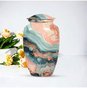 Urna de Aluminio de Fácil Apertura para Cenizas Humanas, Tamaño Adulto - Urna de Cremación Metálica de Elevación Sencilla - Florero Conmemorativo de Acceso Rápido para Funerales - Product Image 5