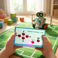 Coche Robot de Fútbol con Control Remoto 2.4G, 4 Botones de Dirección e Indicador de Energía, Carcasa de Plástico