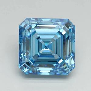 Diamante Azul de Laboratorio de 1 Quilate, Corte Asscher, Claridad VS1, Certificado IGI, Piedra Suelta para Creación de Joyería Fina de Lujo Personalizada - Product Image 1