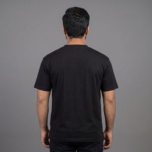 Camiseta de Hombre, Corte Regular, Manga Corta, Cuello Redondo, Color Sólido, 180g, Tejido de Algodón Peinado - Product Image 2