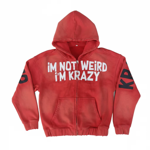 Sudadera con Capucha Personalizada OEM de Algodón Grueso de 500 GSM para Impresión Puff, de Alta Calidad, Oversize, Unisex, Estilo Urbano para Hombre, en Blanco, ODM - Product Image 6