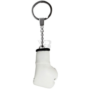 Porte-clés de haute qualité en forme de mini-gants de boxe rectangulaires personnalisés en cuir PU avec logo personnalisé - Product Image 2