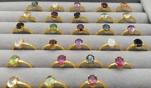 Assorted Oval Gemstone <b>Gold</b> Plated <b>Cocktail</b> <b>Ring</b> Handmade Women's Fashion <b>Ring</b> Wholesale Supplier - Product Image 3