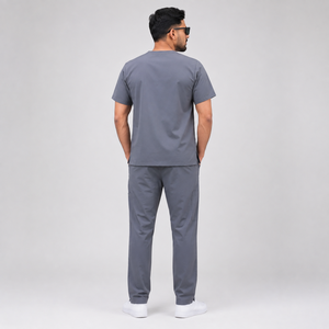 Wholesale <b>Scrub</b> <b>Uniform</b> Set Medical Nursing Workwear V Neck Top Pants Breathable Stretch Hospital <b>Uniform</b> - Product Image 2