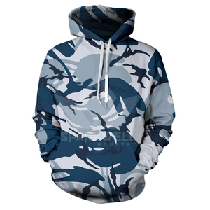 Sudadera con Capucha de Camuflaje para Hombre, Corte Regular, Tejido de Poliéster, Impresión Digital, Transpirable, Ropa Casual de Otoño - Product Image 3