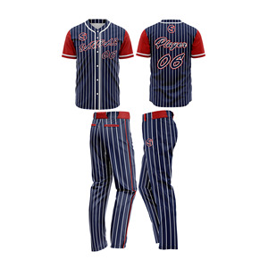 Maillot de baseball personnalisé le plus vendu, haute qualité, deux boutons, manches courtes, broderie unie, respirant, sublimation personnalisée - Product Image 5