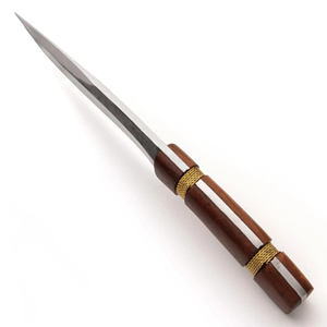 Couteau de chasse à lame fixe LEGACY BLADES, acier au carbone de qualité industrielle, pointe tombante, manche en bois, logo personnalisé, OEM/ODM disponible - Product Image 2