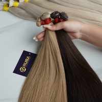 Cheveux Rusa Double Drawn pour extensions capillaires, 100% cheveux humains vierges vietnamiens, 100g, fournisseur, best-seller