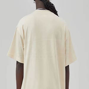 T-shirts surdimensionnés pour hommes, coupe ample, très tendance, avec logo personnalisé imprimé, dernier design, respirants, 100% coton. - Product Image 6