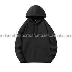 Sweat-shirts en toile unie pour hommes, personnalisables en gros, de haute qualité, 100% coton, impression de strass - Product Image 4