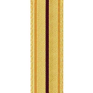 Tresse métallique dorée de qualité supérieure pour uniformes et vêtements de cérémonie, galon en fil de Mylar, garniture en dentelle, sur mesure, haute qualité, vente en gros, OEM - Product Image 1