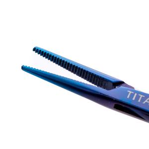 Pinzas Hemostáticas Reutilizables Manuales Sambrialmed International para Mosquitos, Rectas, 9.5cm, Titanio - Product Image 5