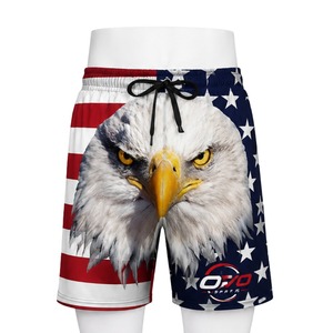 ORVO SPORTS Pantalones Cortos de Playa para Hombre, de Secado Rápido, Estampados, de Longitud Corta, Cintura Media, con Cordón Ajustable, Poliéster 180g - Product Image 3