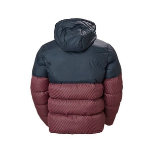 Unisex <b>Red</b> and Color Blocking Puffer <b>Jacket</b> Thick 300g Polyester Fiber Filled <b>Waterproof</b> Quick Dry Winter Casual Regular Fit - Product Image 4