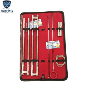 Juego de fetotomos profesionales veterinarios de acero inoxidable con tubo protector de alambre OB para parto difícil/distocia - Product Image 2
