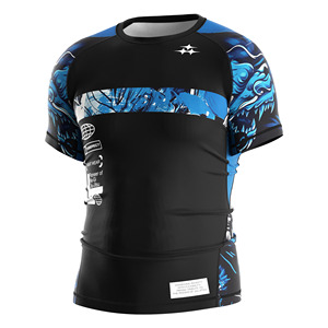T-shirt de compression sportif à manches longues pour homme, coupe ajustée, respirant, séchage rapide, anti-plis, couche de base pour entraînement en salle de sport 320g - Product Image 6