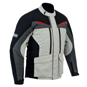 Veste de moto unisexe à manches longues coupe-vent respirante à séchage rapide en cuir noir pour toutes les saisons, vêtements de course - Product Image 2