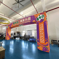 Arco Publicitario Elegante de la Marca Airvon, Textil Elástico Premium para Promoción de Identidad Corporativa, Programa de Engajamiento con Visitantes