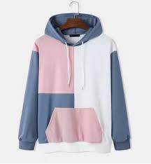 2026 New Design Men's Color Block Fleece Hoodie Heavyweight Three-Tone Pullover Sweatshirt Streetwear Hoodie Manufacturer - Product Image 3