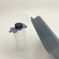 Ensemble de voyage 2-en-1 pour animaux de compagnie : gamelle en silicone de qualité alimentaire et acier inoxydable, distributeur de nourriture lent, compatible lave-vaisselle, idéal pour le camping et les déplacements
