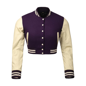 Custom Embroidered Varsity Jacket Women Streetwear Letterman Coat Manufacturer USA - Product Image 4