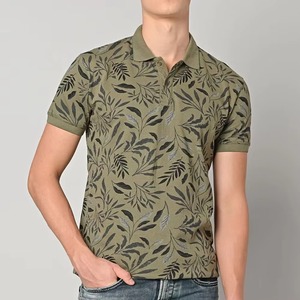 Chemise de golf en coton tricoté à manches courtes pour homme, avec logo frontal, couleur unie, séchage rapide, tendance estivale, vêtement décontracté de qualité supérieure - Product Image 1