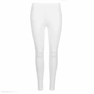 Leggings de yoga et fitness taille haute pour femme, en Spandex/Polyester, séchage rapide, couleur unie, longueur mollet, avec ceinture élastique, bordeaux - Product Image 3
