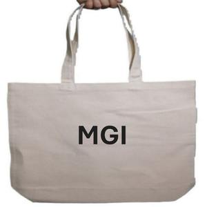 Bolsa de Compras Grande de Diseño, Reciclada, Orgánica, 100% Algodón Natural, Bolsas de Lona de Algodón Reutilizables con Logotipo Impreso Personalizado - Product Image 1