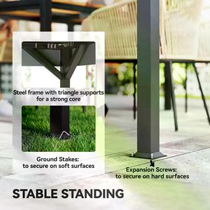 Gazebo/Pergola da Giardino con Tettoia per Esterni e Visibilità Migliorata - Product Image 5