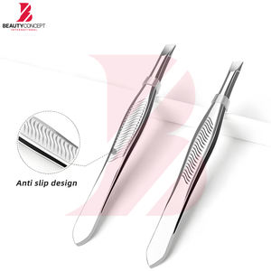 แหนบคิ้วสแตนเลสแท้พรีเมียมลายสวยเก๋ อุปกรณ์เสริมความงามสำหรับขนบนใบหน้า แหนบสีและดีไซน์ตามสั่ง - Product Image 4