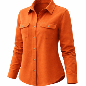 Chemises en flanelle personnalisées en gros pour les détaillants de mode féminine - Fabricant OEM pour les commandes en gros - Product Image 3