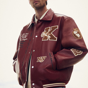 Custom Manufacturer High Quality Vintage Winter Fall <b>Men's</b> <b>Baseball</b> Letterman Varsity <b>Jackets</b> High Street 100% Wool Windproof - Product Image 2