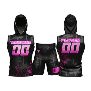 Tenues de football 7v7 personnalisées avec nom et numéro, ensemble maillot d'équipe 100% polyester sans manches, grandes tailles SPORTS - Product Image 5