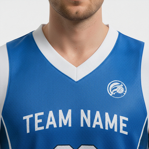 Maillot de basketball à manches courtes imprimé par transfert thermique de haute qualité, couleurs et logo personnalisables, 100 % polyester, séchage rapide - Économique - Product Image 2