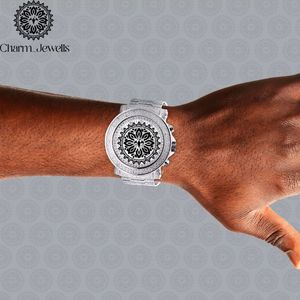 Reloj de Lujo Charm Jewells para Hombre, de Acero Inoxidable, Esfera de 40 mm, Correa de 20 cm, Movimiento Mecánico, Resistente al Agua 10 Bar, Fecha Automática - Product Image 1