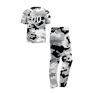 Ensemble de sport camouflage Changa Impex, sublimé, séchage rapide, unisexe, coupe classique, toutes saisons, pantalon et t-shirt - Product Image 2