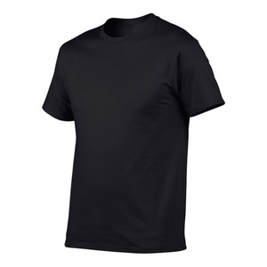 Camiseta Casual de Algodón para Hombre, Diseño 2026, Fabricación OEM ODM, Cuello Redondo, Manga Corta, Corte Regular, Color Negro - Product Image 1