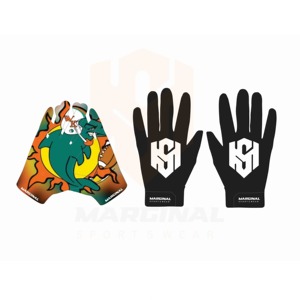 Guantes de Fútbol al Por Mayor de la Mejor Calidad, Antideslizantes, con Correa Ajustable para la Muñeca, Cierre de Gancho y Bucle en los Dedos, MOQ Bajo, para Deportes - Product Image 1