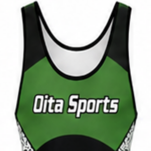 Men Green Black Sublimated Wrestling Singlet Polyester Lightweight <b>Athletic</b> Wrestling Uniform Sportswear Training Performance - Product Image 4