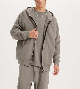Sweat-shirt à capuche surdimensionné personnalisé pour hommes, en molleton de coton épais, style streetwear, à épaules tombantes, vente en gros - Product Image 2