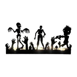 Decoraciones de Halloween 2026, Portavelas Metálico con Diseño de Zombi, Decoración de Mesa para el Hogar - Product Image 2