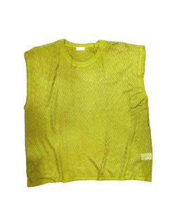 Gilet sans manches tissé micro-transparent haut de gamme pour femme, fin, décontracté, nouvelle mode, anti-âge, manches courtes - Product Image 2