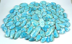 Radha Arts Natural Larimar Cabochon Lot Polished Blue Loose Gemstone 20-35mm 4-12g for Jewelry Making Wholesale From Rajasthan - Product Image 4